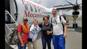 Educators and tour guide boarding Ethiopian Airlines flight to Addis Ababa.